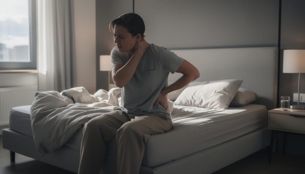 souffrez-vous de douleurs au dos ou à la nuque au réveil ? apprenez à identifier et corriger l'erreur nocturne qui perturbe votre sommeil chaque nuit pour retrouver un réveil sans douleur.