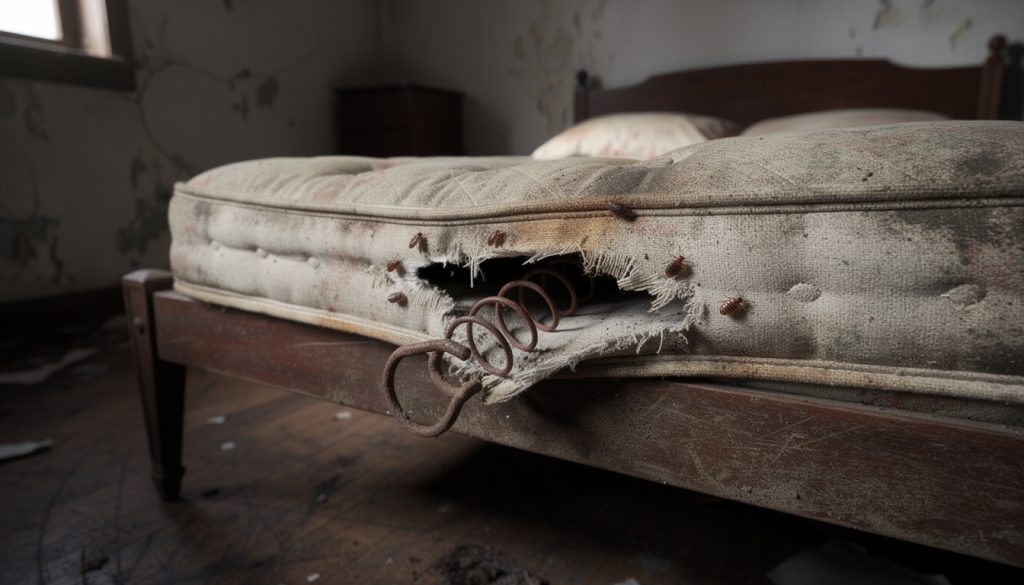 découvrez comment identifier et éviter les arnaques liées aux matelas défectueux : housse abîmée, punaises de lit, ressorts cassés et bien plus.