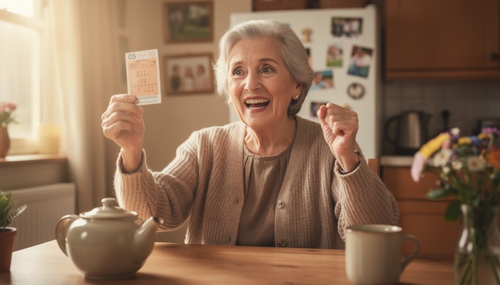 découvrez l'histoire inspirante d'une octogénaire qui a réalisé son rêve en remportant le jackpot grâce à un ticket à gratter, une victoire pleine d'espoir et de bonheur.